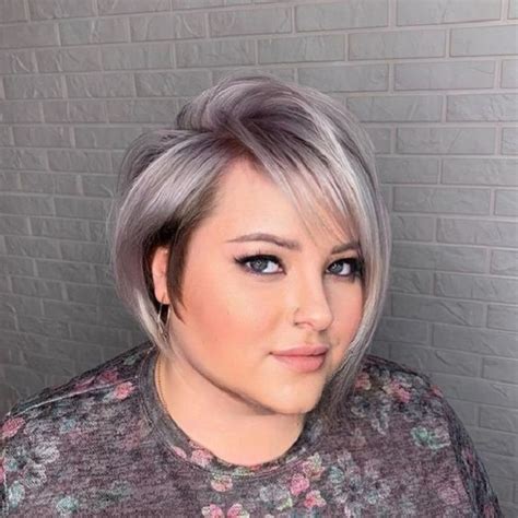 bob haircut plus size|21+ Slimming Hairstyles for Overweight Women Over 40